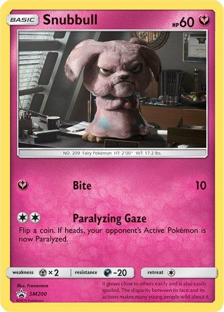 Black Star Promo, Darkness[-20], Fairy, Holofoil, Metal[×2], Normal, SM200, Sun & Moon: Black Star Promos Snubbull (SM200) [Sun & Moon: Black Star Promos] - Trading Card World