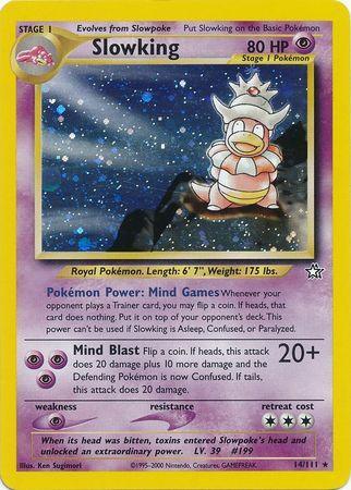 14, Holo Rare, Holofoil, Neo Genesis Unlimited, Psychic, Psychic[×2] Slowking (14/111) [Neo Genesis Unlimited] - Trading Card World
