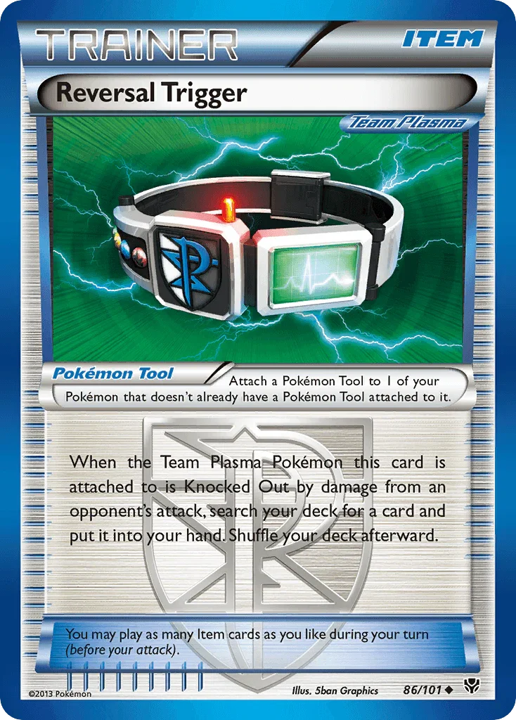 86, Black & White: Plasma Blast, Item, Normal, Reverse Holofoil, Uncommon Reversal Trigger (86/101) [Black & White: Plasma Blast] - Trading Card World