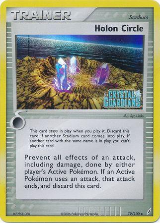 79, EX: Crystal Guardians, Reverse Holofoil, Stadium, Uncommon Holon Circle (79/100) (Stamped) [EX: Crystal Guardians] - Trading Card World