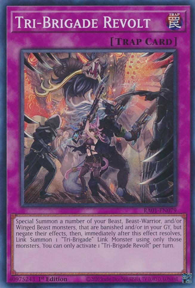1st Edition, Normal Trap, Rarity Collection (25th Anniversary Edition), Super Rare, Trap Tri-Brigade Revolt [RA01-EN079] Super Rare - Trading Card World