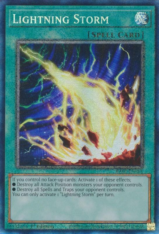 1st Edition, Normal Spell, Prismatic Collector's Rare, Rarity Collection (25th Anniversary Edition), Spell Lightning Storm [RA01-EN061] Prismatic Collector's Rare - Trading Card World