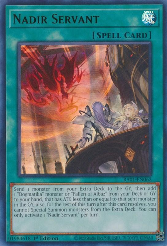 1st Edition, Normal Spell, Rarity Collection (25th Anniversary Edition), Spell, Ultra Rare Nadir Servant [RA01-EN062] Ultra Rare - Trading Card World
