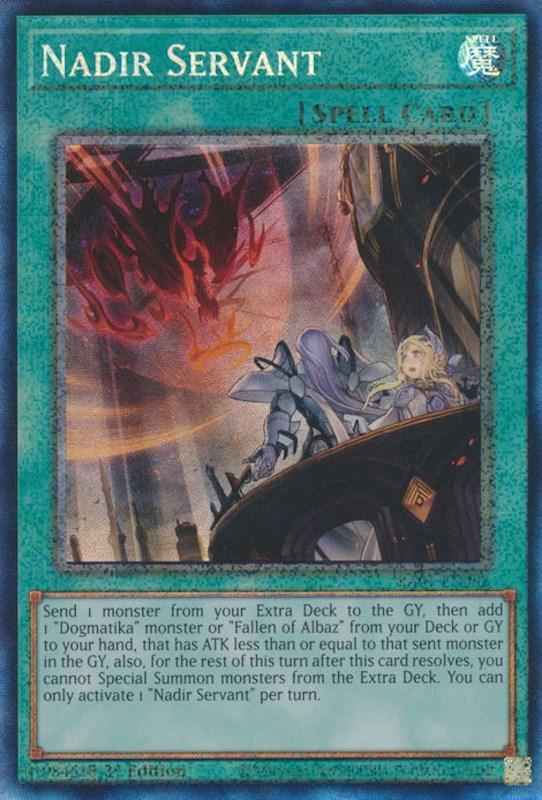 1st Edition, Normal Spell, Prismatic Collector's Rare, Rarity Collection (25th Anniversary Edition), Spell Nadir Servant [RA01-EN062] Prismatic Collector's Rare - Trading Card World