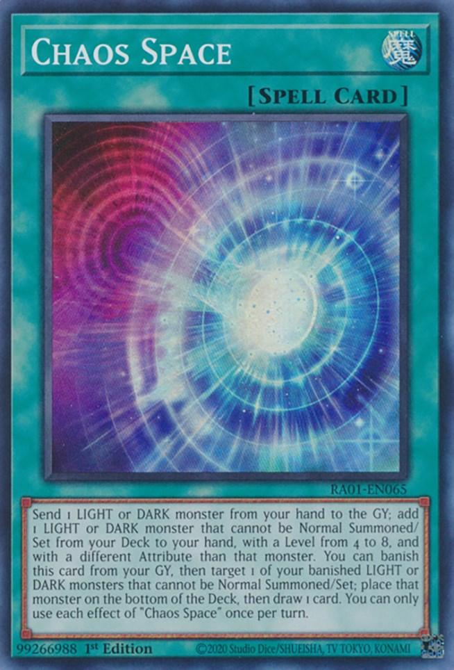 1st Edition, Normal Spell, Rarity Collection (25th Anniversary Edition), Spell, Super Rare Chaos Space [RA01-EN065] Super Rare - Trading Card World
