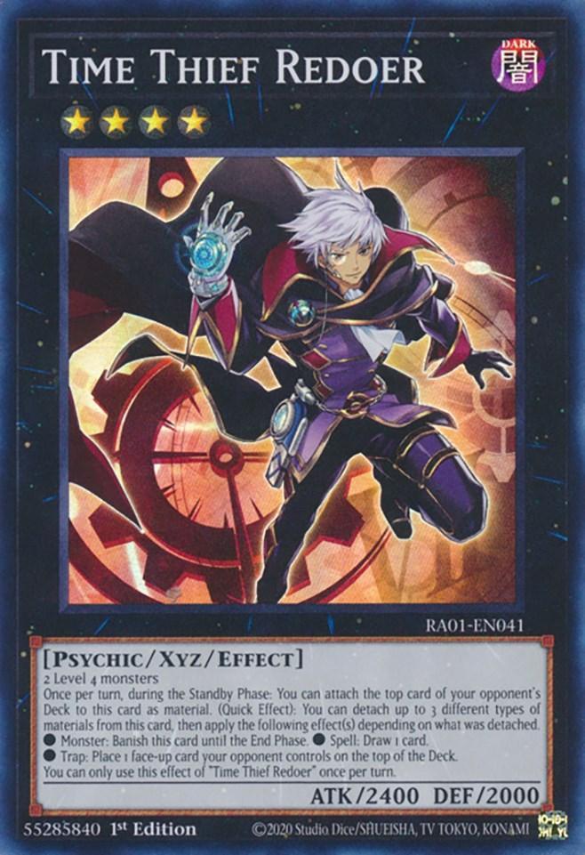 1st Edition, Dark, Psychic, Rarity Collection (25th Anniversary Edition), Super Rare, Xyz/Effect Monster Time Thief Redoer [RA01-EN041] Super Rare - Trading Card World