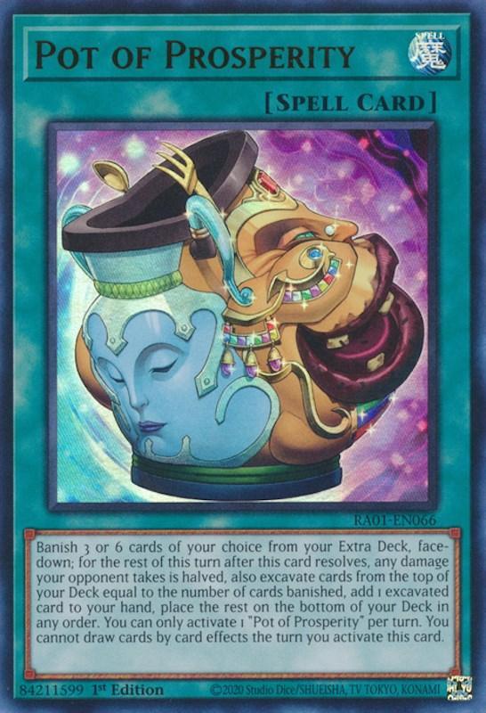 1st Edition, Normal Spell, Rarity Collection (25th Anniversary Edition), Spell, Ultra Rare Pot of Prosperity [RA01-EN066] Ultra Rare - Trading Card World