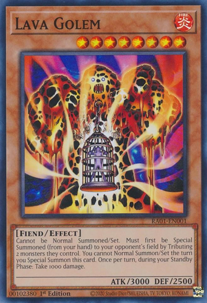 1st Edition, Effect Monster, Fiend, Fire, Rarity Collection (25th Anniversary Edition), Super Rare Lava Golem [RA01-EN001] Super Rare - Trading Card World