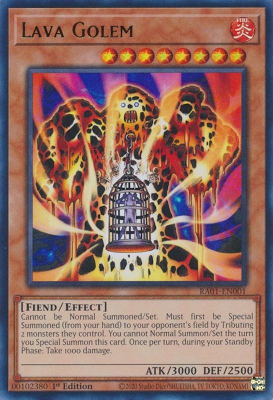 1st Edition, Effect Monster, Fiend, Fire, Rarity Collection (25th Anniversary Edition), Ultra Rare Lava Golem [RA01-EN001] Ultra Rare - Trading Card World
