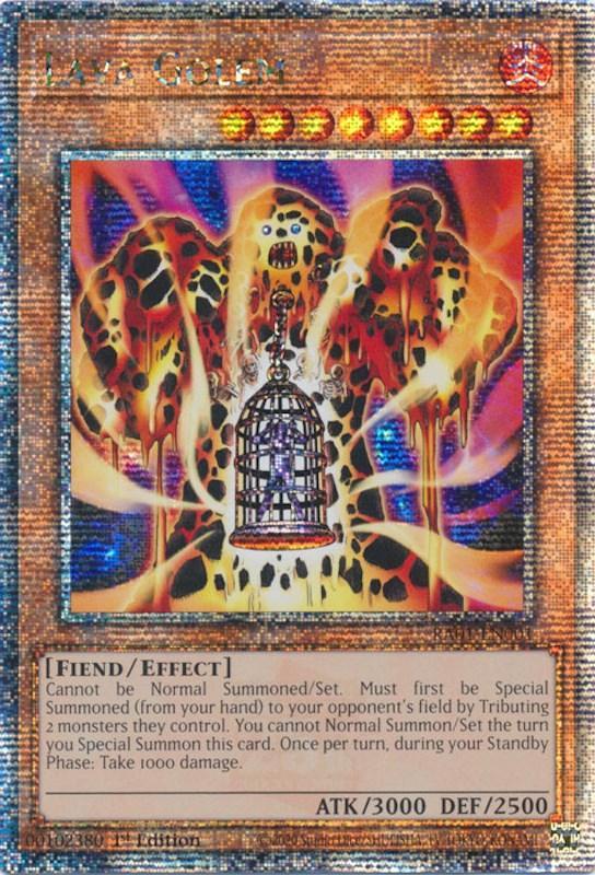 1st Edition, Effect Monster, Fiend, Fire, Quarter Century Secret Rare, Rarity Collection (25th Anniversary Edition) Lava Golem [RA01-EN001] Quarter Century Secret Rare - Trading Card World