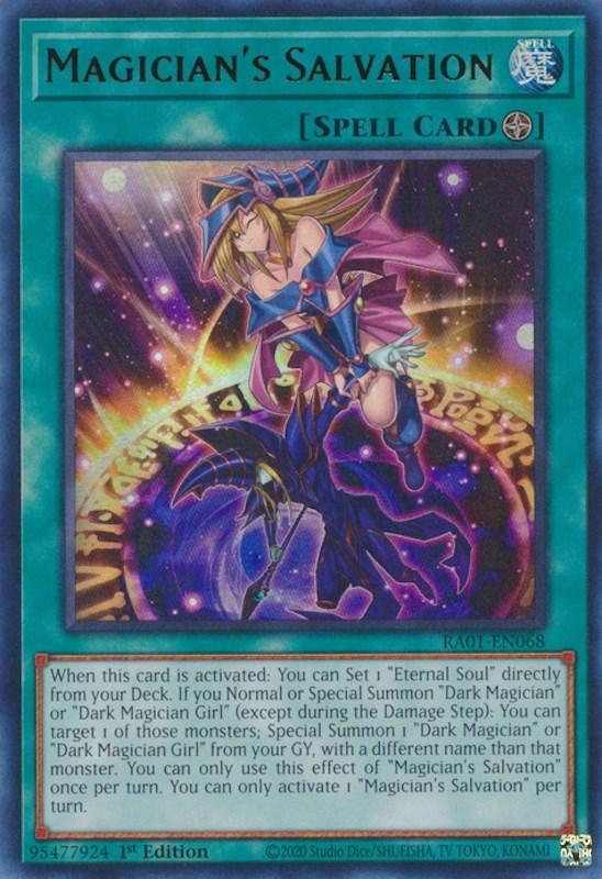 1st Edition, Field Spell, Rarity Collection (25th Anniversary Edition), Spell, Ultra Rare Magician's Salvation [RA01-EN068] Ultra Rare - Trading Card World