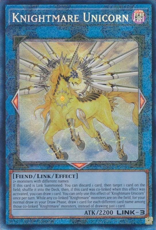 1st Edition, Dark, Fiend, Link/Effect Monster, Prismatic Collector's Rare, Rarity Collection (25th Anniversary Edition) Knightmare Unicorn [RA01-EN043] Prismatic Collector's Rare - Trading Card World