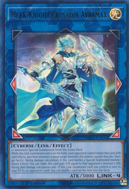1st Edition, Cyberse, Light, Link/Effect Monster, Rarity Collection (25th Anniversary Edition), Ultra Rare Mekk-Knight Crusadia Avramax [RA01-EN044] Ultra Rare - Trading Card World