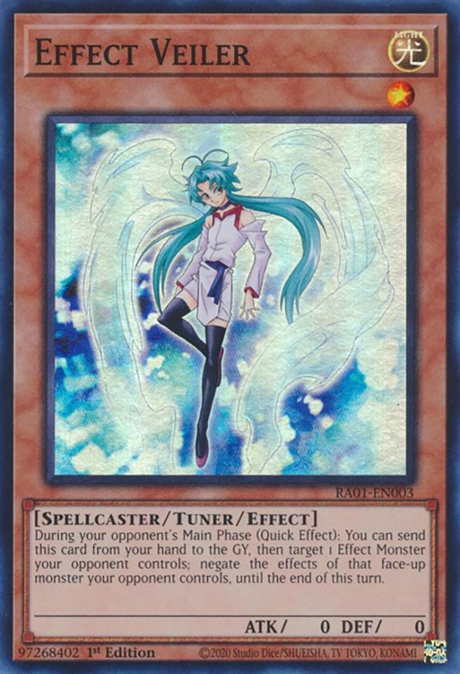 1st Edition, Light, Rarity Collection (25th Anniversary Edition), Spellcaster, Super Rare, Tuner/Effect Monster Effect Veiler [RA01-EN003] Super Rare - Trading Card World