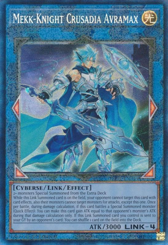 1st Edition, Cyberse, Light, Link/Effect Monster, Prismatic Collector's Rare, Rarity Collection (25th Anniversary Edition) Mekk-Knight Crusadia Avramax [RA01-EN044] Prismatic Collector's Rare - Trading Card World