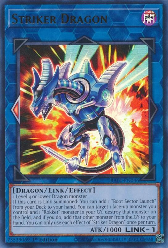 1st Edition, Dark, Dragon, Link/Effect Monster, Rarity Collection (25th Anniversary Edition), Ultra Rare Striker Dragon [RA01-EN046] Ultra Rare - Trading Card World