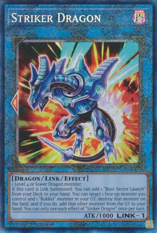 1st Edition, Dark, Dragon, Link/Effect Monster, Prismatic Collector's Rare, Rarity Collection (25th Anniversary Edition) Striker Dragon [RA01-EN046] Prismatic Collector's Rare - Trading Card World