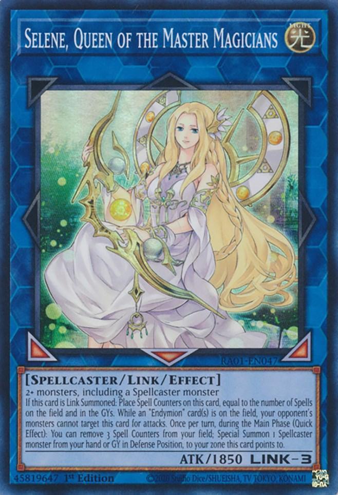 1st Edition, Light, Link/Effect Monster, Rarity Collection (25th Anniversary Edition), Spellcaster, Super Rare Selene, Queen of the Master Magicians [RA01-EN047] Super Rare - Trading Card World