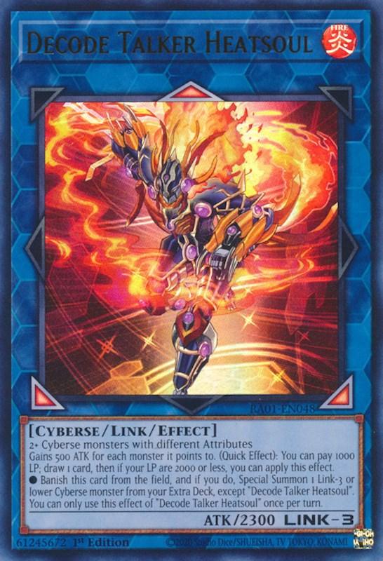 1st Edition, Cyberse, Fire, Link/Effect Monster, Rarity Collection (25th Anniversary Edition), Ultra Rare Decode Talker Heatsoul [RA01-EN048] Ultra Rare - Trading Card World