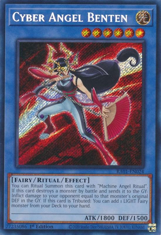 1st Edition, Fairy, Light, Rarity Collection (25th Anniversary Edition), Ritual/Effect Monster, Secret Rare Cyber Angel Benten [RA01-EN024] Secret Rare - Trading Card World