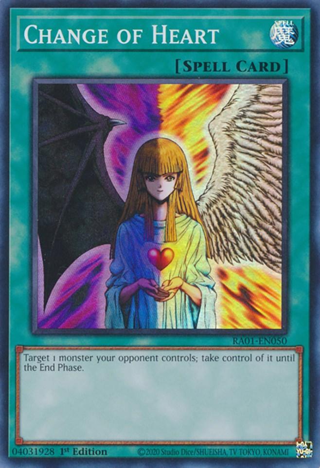 1st Edition, Normal Spell, Rarity Collection (25th Anniversary Edition), Spell, Super Rare Change of Heart [RA01-EN050] Super Rare - Trading Card World