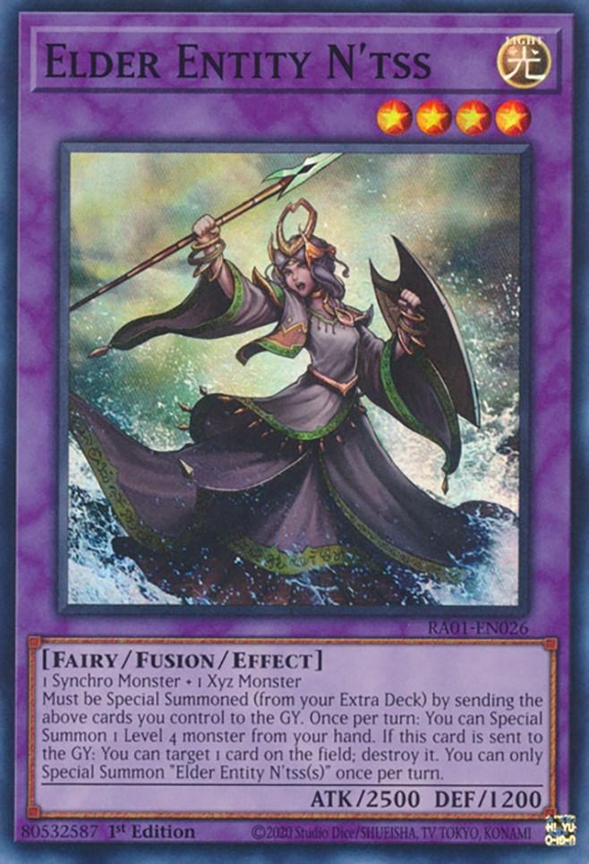 1st Edition, Effect Fusion Monster, Fairy, Light, Rarity Collection (25th Anniversary Edition), Super Rare Elder Entity N'tss [RA01-EN026] Super Rare - Trading Card World