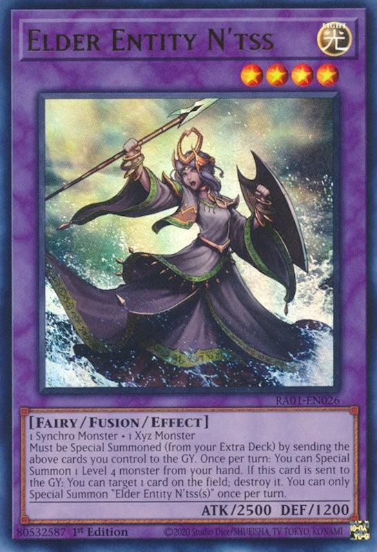 1st Edition, Effect Fusion Monster, Fairy, Light, Rarity Collection (25th Anniversary Edition), Ultra Rare Elder Entity N'tss [RA01-EN026] Ultra Rare - Trading Card World