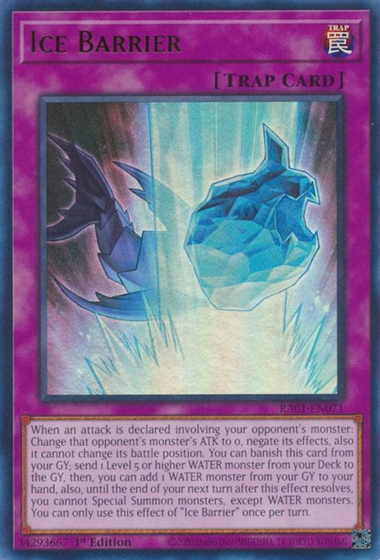1st Edition, Normal Trap, Rarity Collection (25th Anniversary Edition), Trap, Ultra Rare Ice Barrier [RA01-EN071] Ultra Rare - Trading Card World
