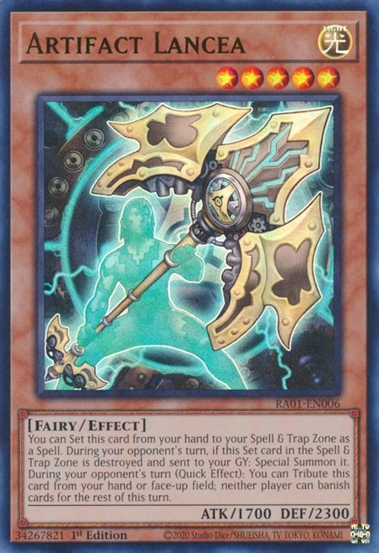 1st Edition, Effect Monster, Fairy, Light, Rarity Collection (25th Anniversary Edition), Ultra Rare Artifact Lancea [RA01-EN006] Ultra Rare - Trading Card World