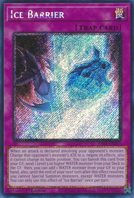 1st Edition, Normal Trap, Platinum Secret Rare, Rarity Collection (25th Anniversary Edition), Trap Ice Barrier [RA01-EN071] Platinum Secret Rare - Trading Card World