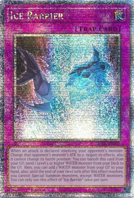 1st Edition, Normal Trap, Quarter Century Secret Rare, Rarity Collection (25th Anniversary Edition), Trap Ice Barrier [RA01-EN071] Quarter Century Secret Rare - Trading Card World