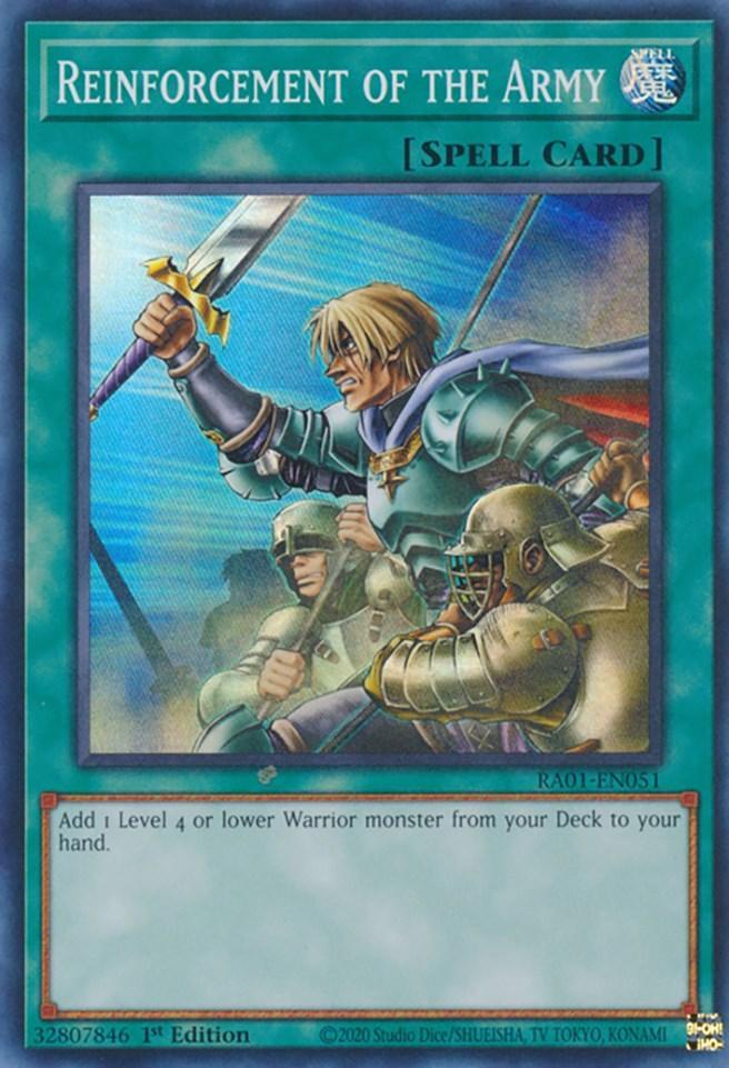1st Edition, Normal Spell, Rarity Collection (25th Anniversary Edition), Spell, Super Rare Reinforcement of the Army [RA01-EN051] Super Rare - Trading Card World