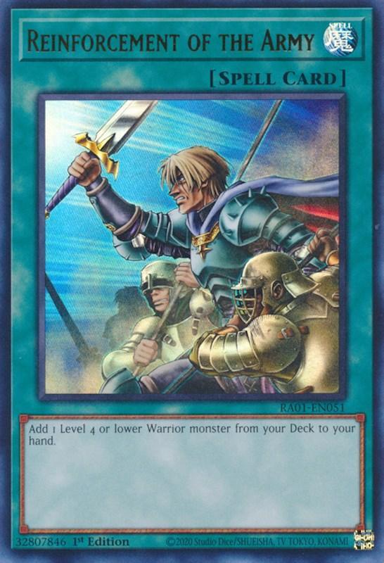 1st Edition, Normal Spell, Rarity Collection (25th Anniversary Edition), Spell, Ultra Rare Reinforcement of the Army [RA01-EN051] Ultra Rare - Trading Card World