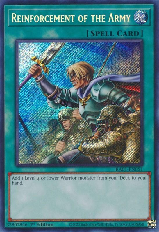 1st Edition, Normal Spell, Rarity Collection (25th Anniversary Edition), Secret Rare, Spell Reinforcement of the Army [RA01-EN051] Secret Rare - Trading Card World