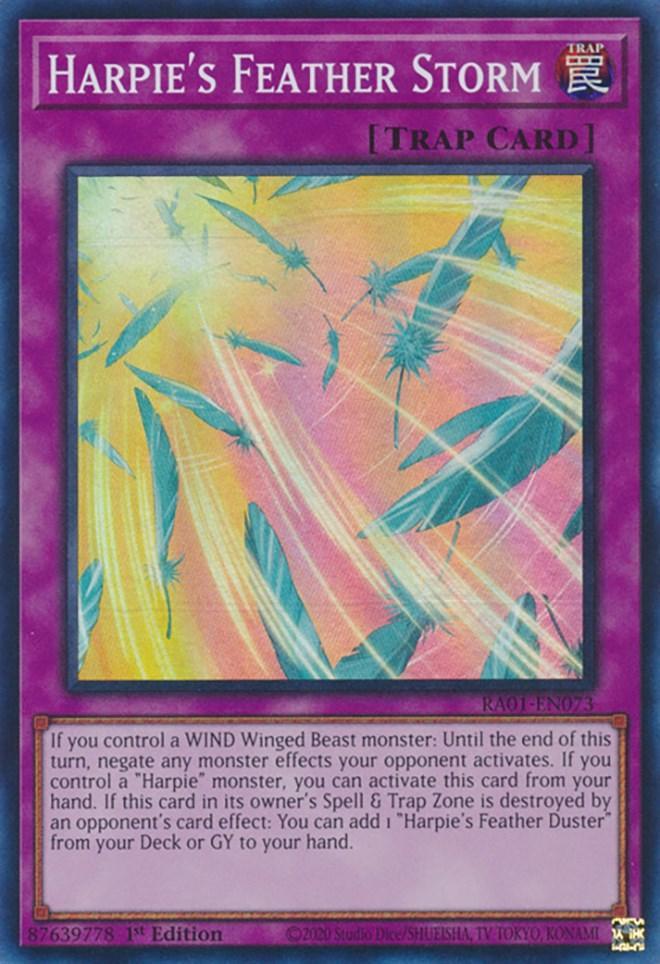 1st Edition, Normal Trap, Rarity Collection (25th Anniversary Edition), Super Rare, Trap Harpie's Feather Storm [RA01-EN073] Super Rare - Trading Card World
