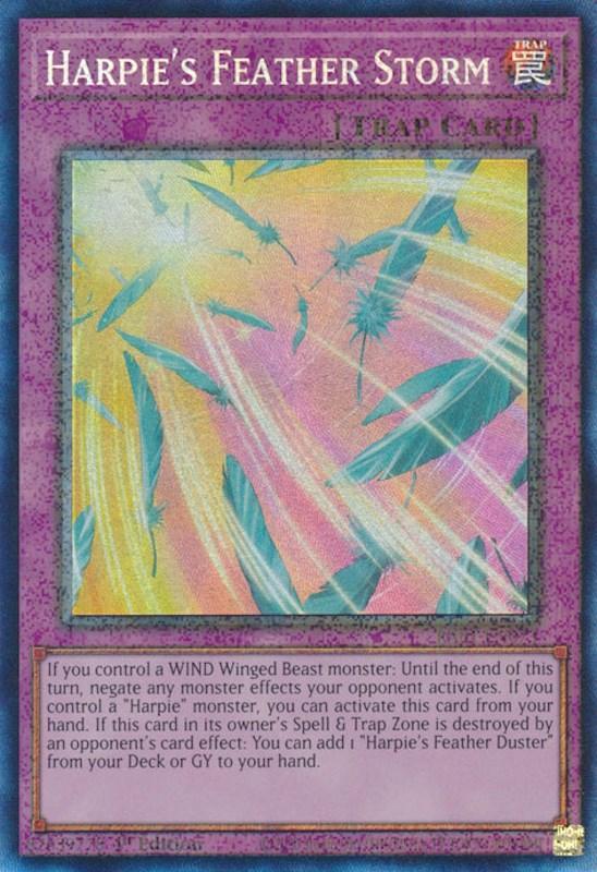 1st Edition, Normal Trap, Prismatic Collector's Rare, Rarity Collection (25th Anniversary Edition), Trap Harpie's Feather Storm [RA01-EN073] Prismatic Collector's Rare - Trading Card World