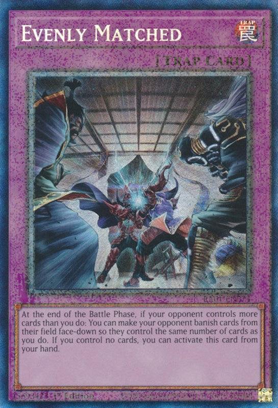 1st Edition, Normal Trap, Prismatic Collector's Rare, Rarity Collection (25th Anniversary Edition), Trap Evenly Matched [RA01-EN074] Prismatic Collector's Rare - Trading Card World