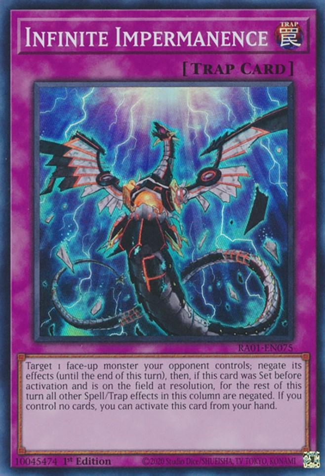 1st Edition, Normal Trap, Rarity Collection (25th Anniversary Edition), Super Rare, Trap Infinite Impermanence [RA01-EN075] Super Rare - Trading Card World