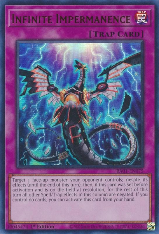 1st Edition, Normal Trap, Rarity Collection (25th Anniversary Edition), Trap, Ultra Rare Infinite Impermanence [RA01-EN075] Ultra Rare - Trading Card World