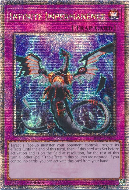 1st Edition, Normal Trap, Quarter Century Secret Rare, Rarity Collection (25th Anniversary Edition), Trap Infinite Impermanence [RA01-EN075] Quarter Century Secret Rare - Trading Card World