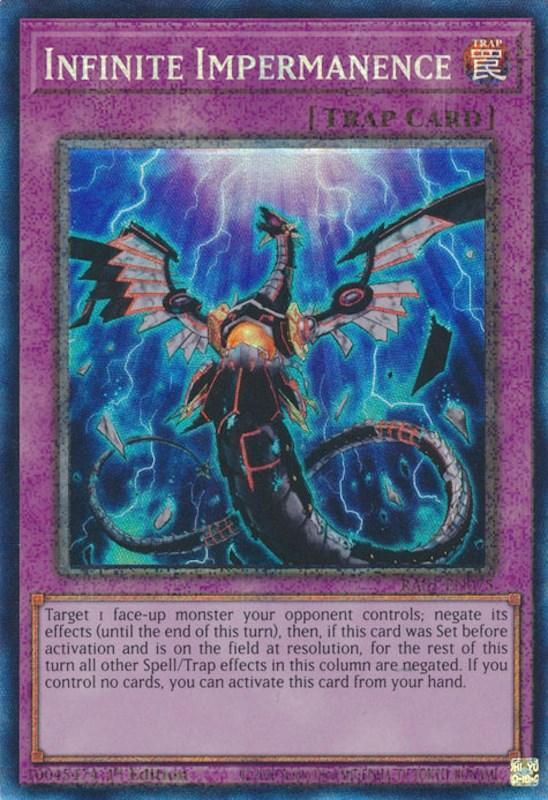 1st Edition, Normal Trap, Prismatic Collector's Rare, Rarity Collection (25th Anniversary Edition), Trap Infinite Impermanence [RA01-EN075] Prismatic Collector's Rare - Trading Card World