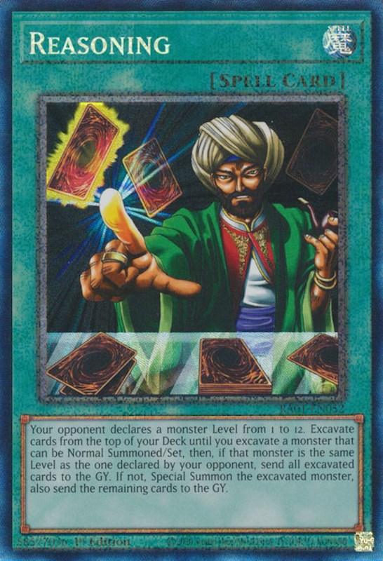 1st Edition, Normal Spell, Prismatic Collector's Rare, Rarity Collection (25th Anniversary Edition), Spell Reasoning [RA01-EN052] Prismatic Collector's Rare - Trading Card World