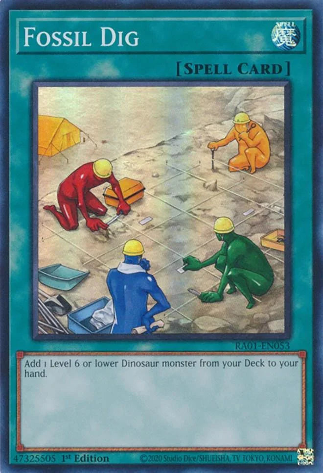 1st Edition, Normal Spell, Rarity Collection (25th Anniversary Edition), Spell, Super Rare Fossil Dig [RA01-EN053] Super Rare - Trading Card World