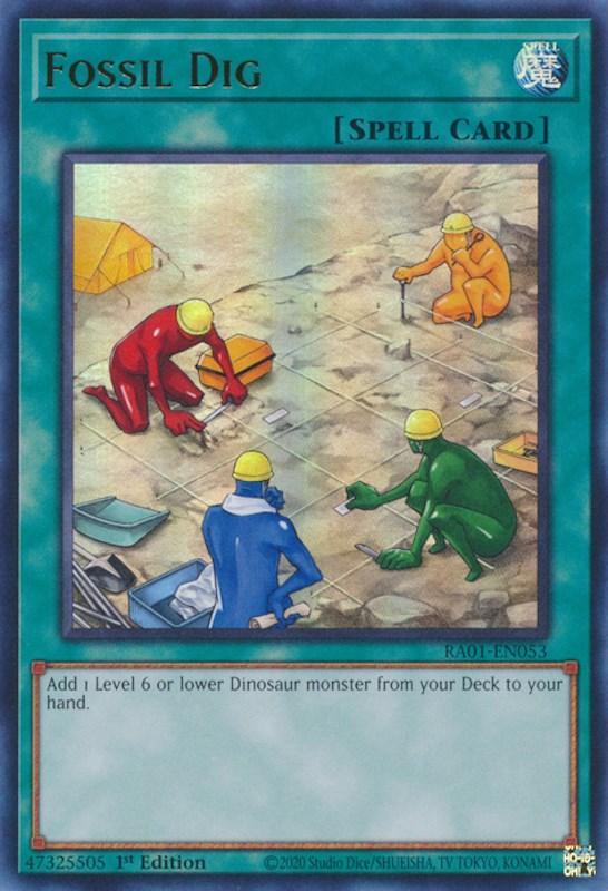 1st Edition, Normal Spell, Rarity Collection (25th Anniversary Edition), Spell, Ultra Rare Fossil Dig [RA01-EN053] Ultra Rare - Trading Card World