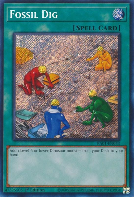 1st Edition, Normal Spell, Rarity Collection (25th Anniversary Edition), Secret Rare, Spell Fossil Dig [RA01-EN053] Secret Rare - Trading Card World