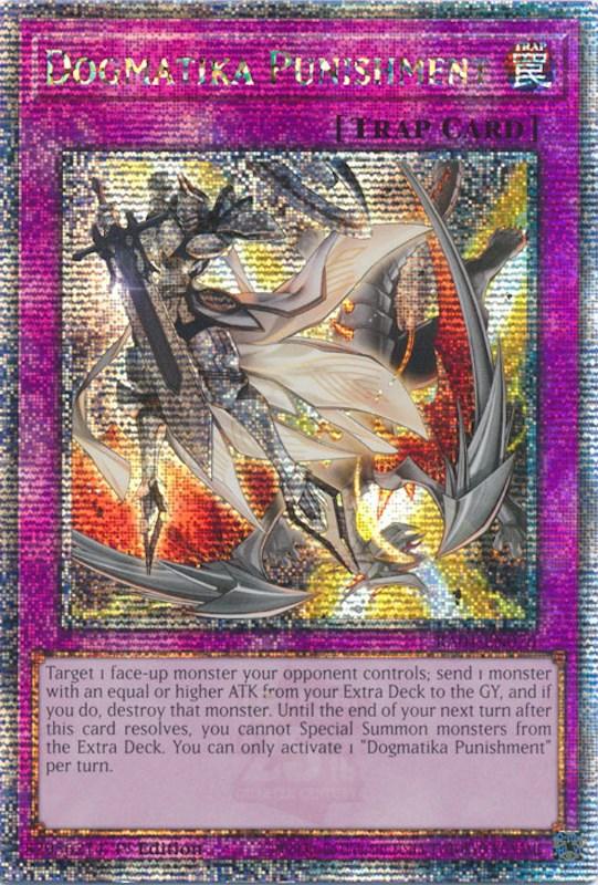 1st Edition, Normal Trap, Quarter Century Secret Rare, Rarity Collection (25th Anniversary Edition), Trap Dogmatika Punishment [RA01-EN076] Quarter Century Secret Rare - Trading Card World