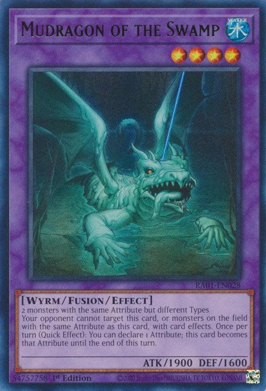 1st Edition, Fusion/Effect Monster, Rarity Collection (25th Anniversary Edition), Ultra Rare, Water, Wyrm Mudragon of the Swamp [RA01-EN028] Ultra Rare - Trading Card World