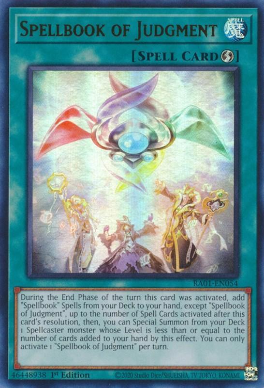 1st Edition, Quick-Play Spell, Rarity Collection (25th Anniversary Edition), Spell, Ultra Rare Spellbook of Judgment [RA01-EN054] Ultra Rare - Trading Card World