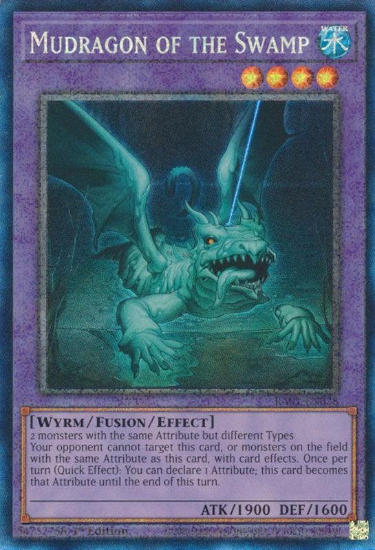 1st Edition, Fusion/Effect Monster, Prismatic Collector's Rare, Rarity Collection (25th Anniversary Edition), Water, Wyrm Mudragon of the Swamp [RA01-EN028] Prismatic Collector's Rare - Trading Card World