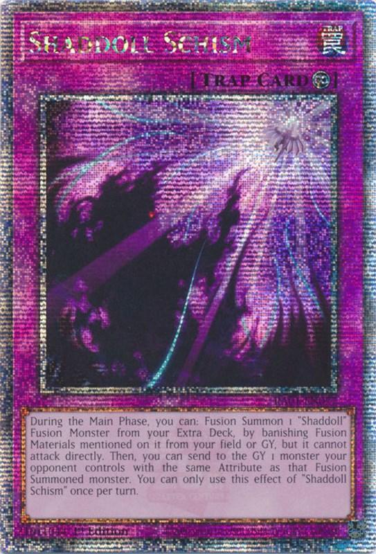 1st Edition, Continuous Trap, Quarter Century Secret Rare, Rarity Collection (25th Anniversary Edition), Trap Shaddoll Schism [RA01-EN077] Quarter Century Secret Rare - Trading Card World